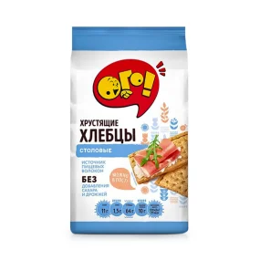 Хлебцы - Столовые, хрустящие, Ого, 75 г