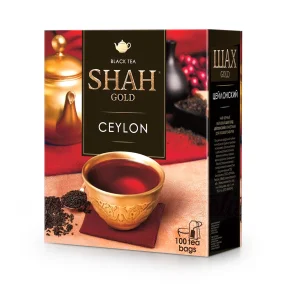 Schwarzer Ceylon Tee - Shah Gold, 100 Teebeutel, 200 g Schwarzer Ceylon Tee - Shah Gold, 100 Teebeutel, 200 g
