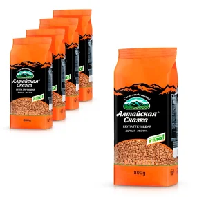 Крупа гречневая - Алтайская сказка, ядрица, 5 х 800 г