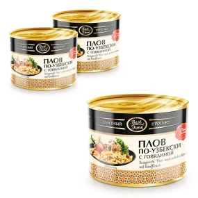 Reisgericht Plow nach usbekischer Art mit Rindfleisch, Best time, 3 х 525 g