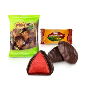 Gelee-Konfekt mit kakaohaltiger Fettglasur, Rakhat, 150 g