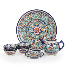 Teeservice – KaraKalam KSV1 – R1 – Rischtan Keramik – 9-teilig