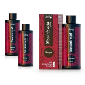 Шампунь для волос - Никотиновая кислота, Golden Pharm, 200 мл х 3 шт. 