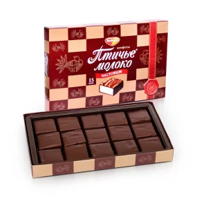 Konfekt - Ptitschje Moloko, mit Sahnegeschmack, Rot Front, 200 g