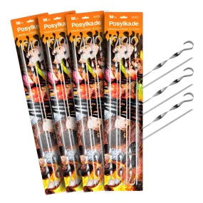 Шампуры - Posylka, нержавеющая сталь 1,5 мм, 50 см, 6 шт., 4 упаковки