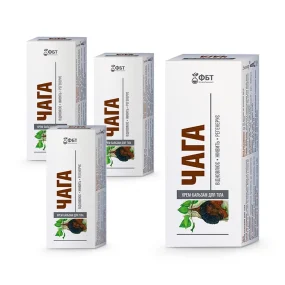 Körpercreme-Balsam - Chaga, 75 ml х 4 Körpercreme-Balsam - Chaga, 75 ml х 4