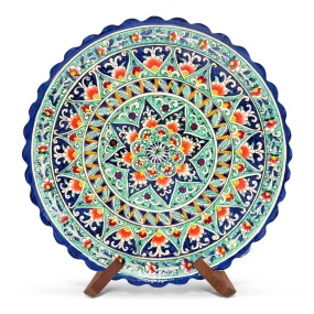 Lagan - KaraKalam KR1, Rischtan Keramik, Ø 42 cm Lagan - KaraKalam KR1, Rischtan Keramik, Ø 42 cm