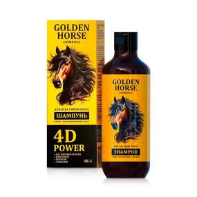 Шампунь для волос - Golden Horsе, 4D Power, 400 мл Шампунь для волос - Golden Horsе, 4D Power, 400 мл