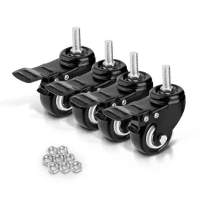 Набор роликов с тормозами, для печей КазаноFF, 4 шт. Набор роликов с тормозами, для печей КазаноFF, 4 шт.