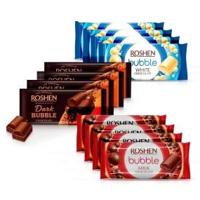 Набор пористого шоколада - ROSHEN,  80 г х 12 шт. Набор пористого шоколада - ROSHEN,  80 г х 12 шт.