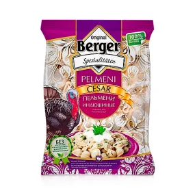 Pelmeni, Teigtaschen - Cesar, mit Putenfleisch, Berger, 900 g