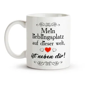 Tasse - Mein lieblingsplatz auf dieser welt, ist neben dir, Keramik, 330 ml