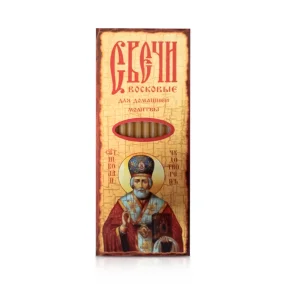 Wachskerzen - Heilige Nikolaus, 12 Stk. Wachskerzen - Heilige Nikolaus, 12 Stk.