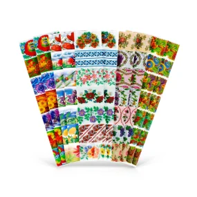 Thermofolie für Ostereierdekor - Blümen, 70 Stk.