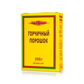 Senfpulver-Würzmittel - Solotoj poroschok Powolschja, 200 g Senfpulver-Würzmittel - Solotoj poroschok Powolschja, 200 g
