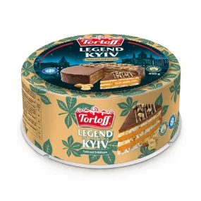 Torte - Legend of Evening Kyiv, mit Erdnüssen und in Fettglasur, Tortoff, 450 g