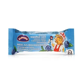 Сырок творожный с начинкой черники, в шоколадной глазури, Schwinn, 40 г