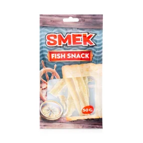 Snack aus Blauer Wittling Filet, getrocknet, Smek, 50 g