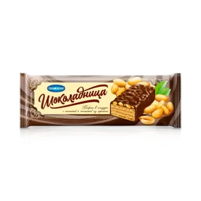 Waffelriegel - Schokoladnitsa, mit Erdnüssen, 30 g