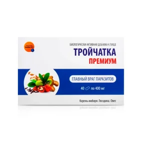 Тройчатка премиум, Фарм-Про, 40 капсул Тройчатка премиум, Фарм-Про, 40 капсул