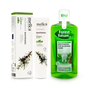 Set - Natürliche Pflege mit Wacholder, Zahnpasta + Mundspülung