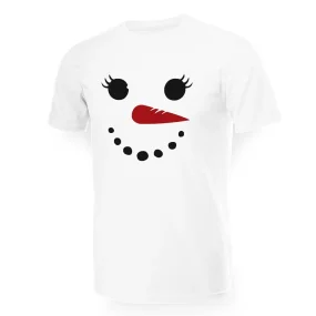 T-Shirt für Männer - Design Schneemann, Baumwolle T-Shirt für Männer - Design Schneemann, Baumwolle