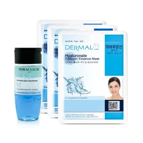 Gesichtsset - Reinigung und Pflege, Mizellen-Tonikum + Tuchmaske: 3-tlg.