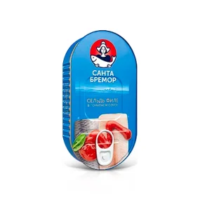 Atlantisches Heringsfilet in Tomanetsause, Santa Bremor, 175 g Atlantisches Heringsfilet in Tomanetsause, Santa Bremor, 175 g
