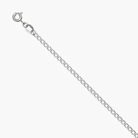 Kette, Silber 925°, Länge 45 cm, Ø 0,35 mm, Breite 2,25 mm, 2,4 g Kette, Silber 925°, Länge 45 cm, Ø 0,35 mm, Breite 2,25 mm, 2,4 g