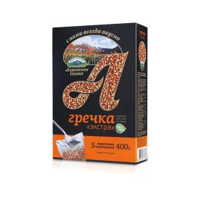 Гречка экстра, в варочных пакетах, 5 х 80 г