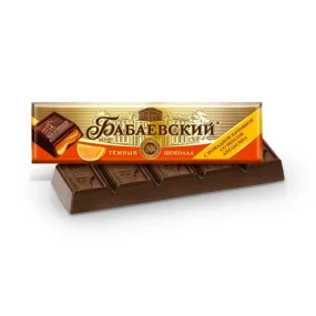 Schokoriegel mit Orangengeschmack, Babaewskij, 50 g