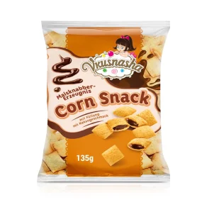 Maisknabbererzeugnis mit Füllung mit Kakaogeschmack, Vkusnasha, 135 g 