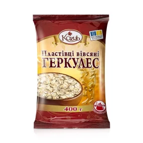 Хлопья овсяные - Геркулес, Kozub, 400 г