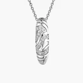 Anhänger, Silber 925°, Zirkonia, 20 mm