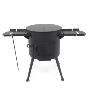 Печь учаг Ø 36 см, для казана 10 л, столики, плита