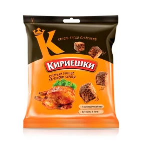 Brotcroutons - Kirieschki, mit Hühnerfleischgeschmack, 40 g 