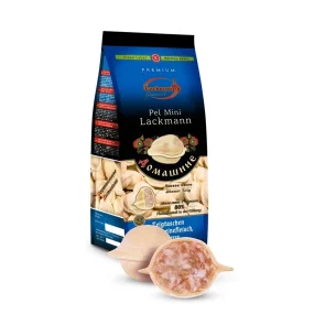 Pelmeni, Teigtaschen - Domaschnije, mit Schweinefleischfüllung, Lackmann, 900 g