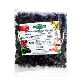 Schwarze Johannisbeeren, tiefgefroren, 400g Schwarze Johannisbeeren, tiefgefroren, 400g