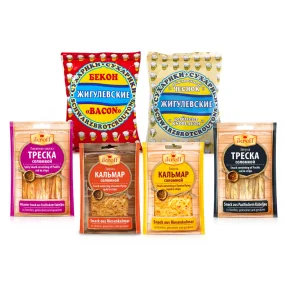 Biersnacks-Set, 6 Stk, 244 g