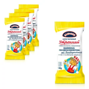 Quarkriegel - Utrennij, mit Vanillegeschmack, 31% Fett, Schwinn, 5 х 100 g