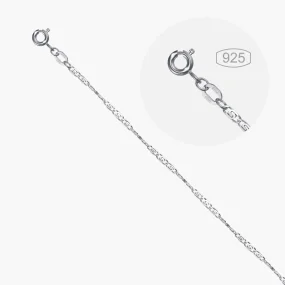 Цепь или браслет, серебро 925°, Ø 0,5 мм, ширина 2,6 мм Цепь или браслет, серебро 925°, Ø 0,5 мм, ширина 2,6 мм