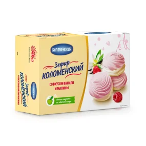 Zefir mit Vanille- und Himbeerengeschmack, Kolomenskoe, 250 g
