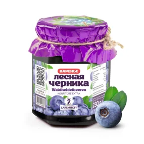 Konfitüre EXTRA aus Waldheidelbeeren, 230 g