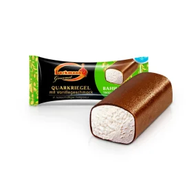 Quarkriegel in Schokoglasur mit Vanillegeschmack, Lackmann, 38 g Quarkriegel in Schokoglasur mit Vanillegeschmack, Lackmann, 38 g