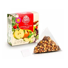 Tee - Kräutertee, Hagebutte und Apfel mit Zimt, 15 x 2 g