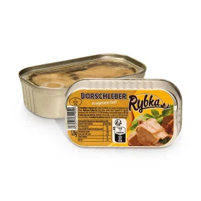 Печень трески в собственном соку, Rybka, 120 г