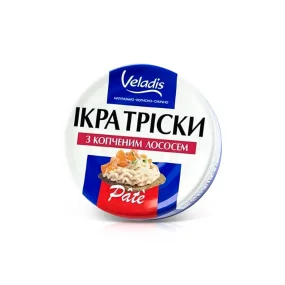 Пате из икры трески с копченым лососем, Veladis, 100 г Пате из икры трески с копченым лососем, Veladis, 100 г