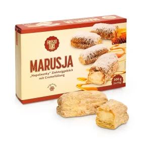 Blätterteiggebäck - Napoleonki, mit Cremefüllung, 300 g Blätterteiggebäck - Napoleonki, mit Cremefüllung, 300 g