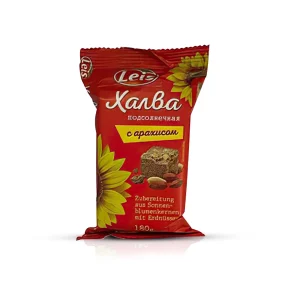 Халва ванильная с арахисом, Leis, 180 г Халва ванильная с арахисом, Leis, 180 г