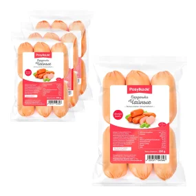 Сардельки - Чайные, свиные, Posylka.de, 4 х 250 г